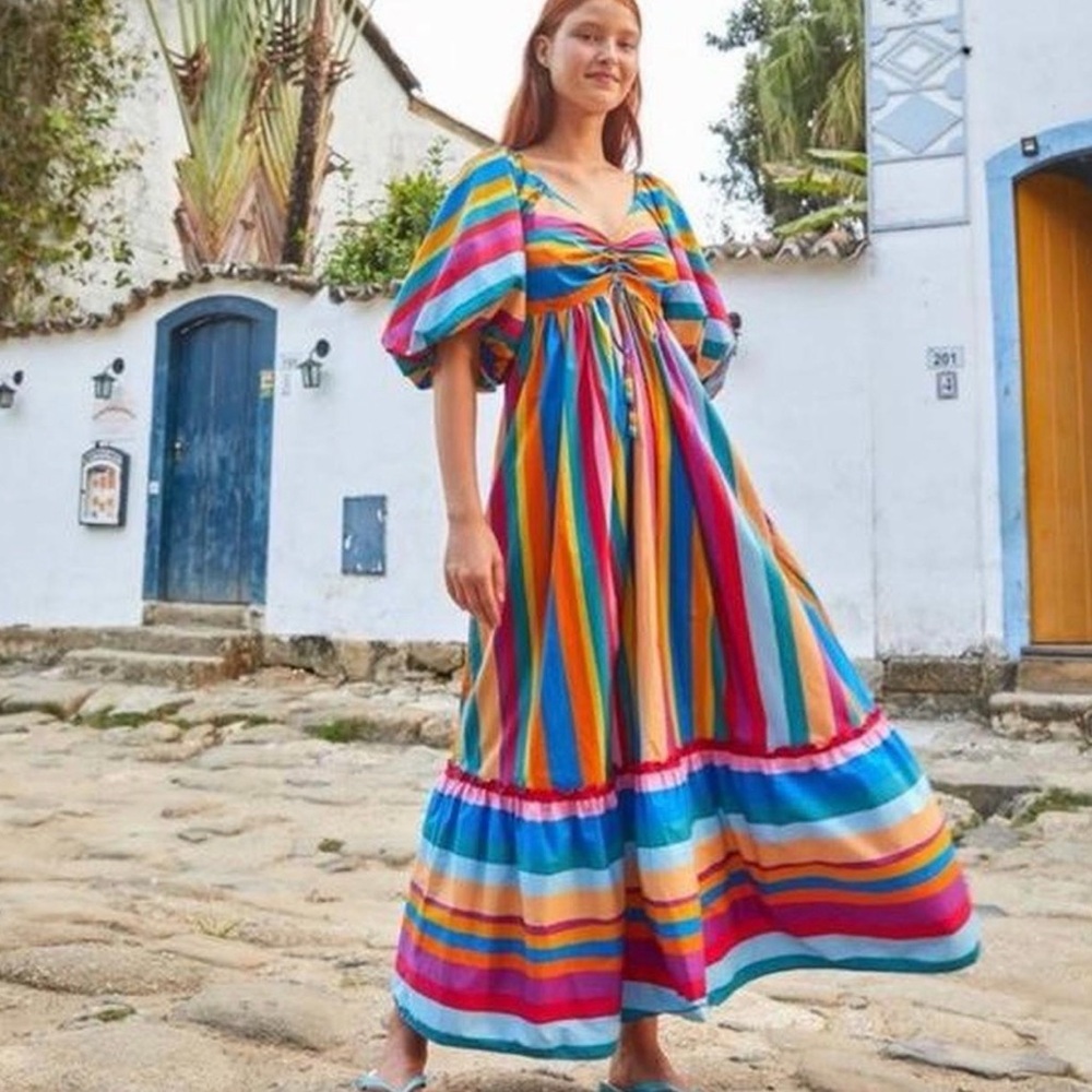 Farm Rio Rainbow Dress